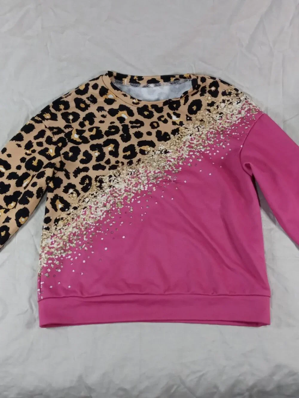 2 Shein Girl Pink Cute Design Long Sleeve Shirt Kids Clothes Bundle in Good Cond